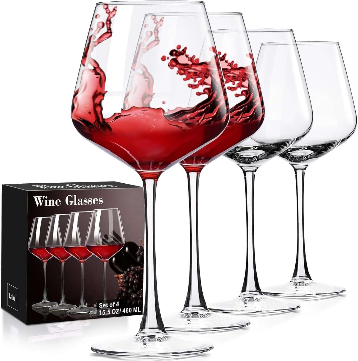 PARACITY hand-blown wine glass showing clarity and elegance