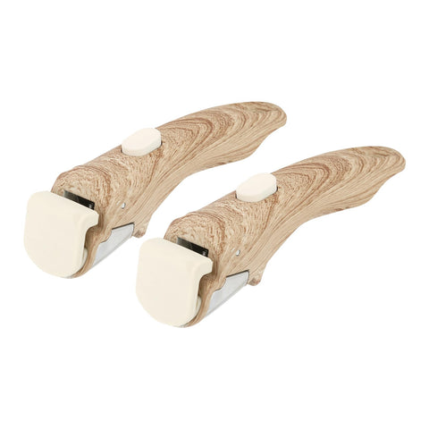 Parakatoikos removable handle in wood-like finish enables easy transfer from stove to oven.