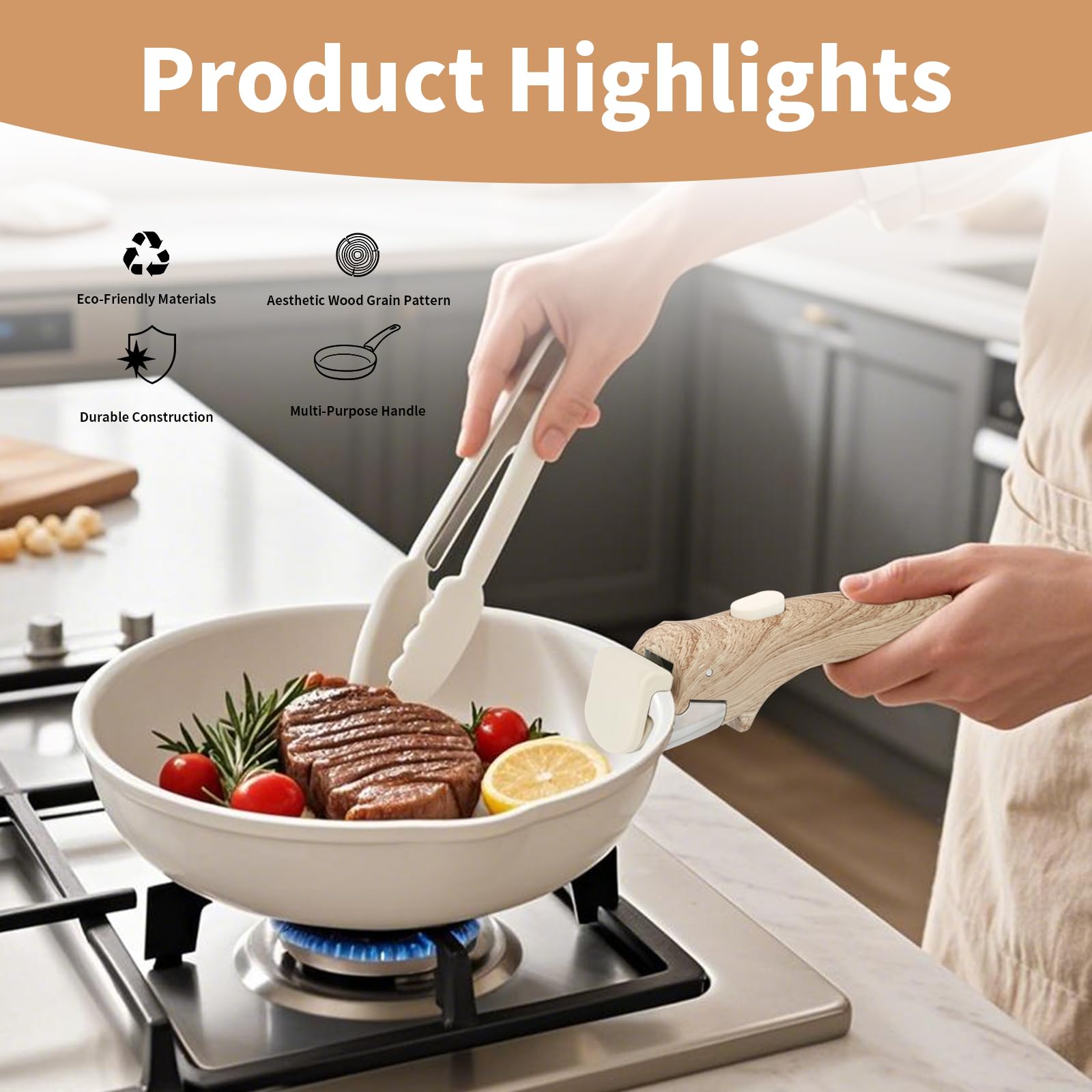 Parakatoikos safety grip with serrated rubber prevents slips during cooking.