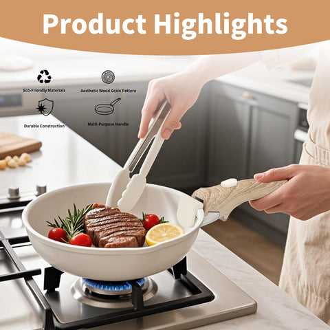 Parakatoikos safety grip with serrated rubber prevents slips during cooking.
