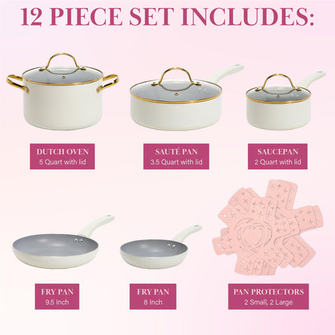Paris Hilton Epic 2-quart sauce pan with lid for everyday sauces