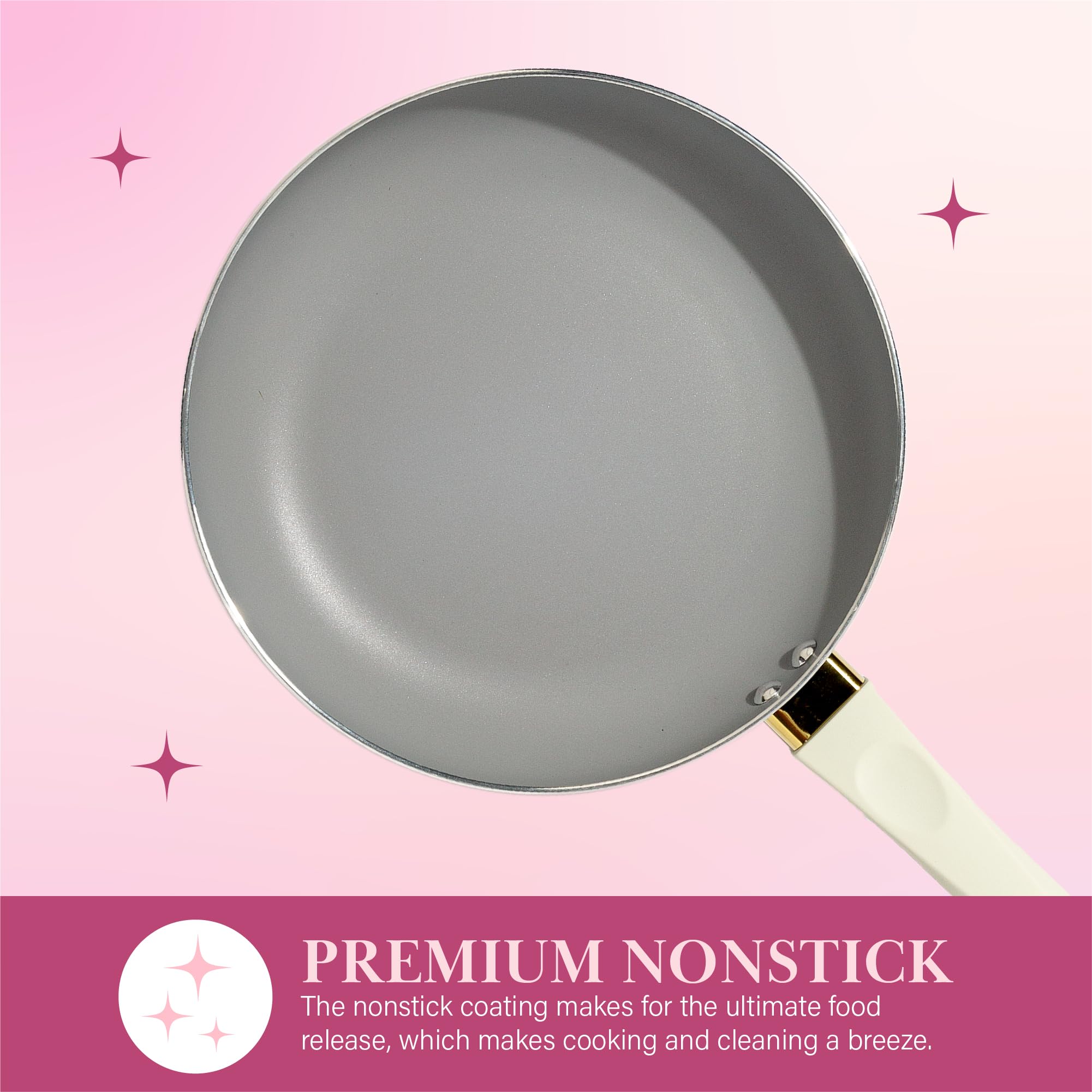 Paris Hilton Epic 3.5-quart sauté pan with lid for even heat