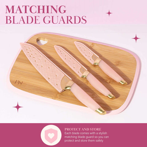 Paris Hilton gold accent knives elevate kitchen presentation