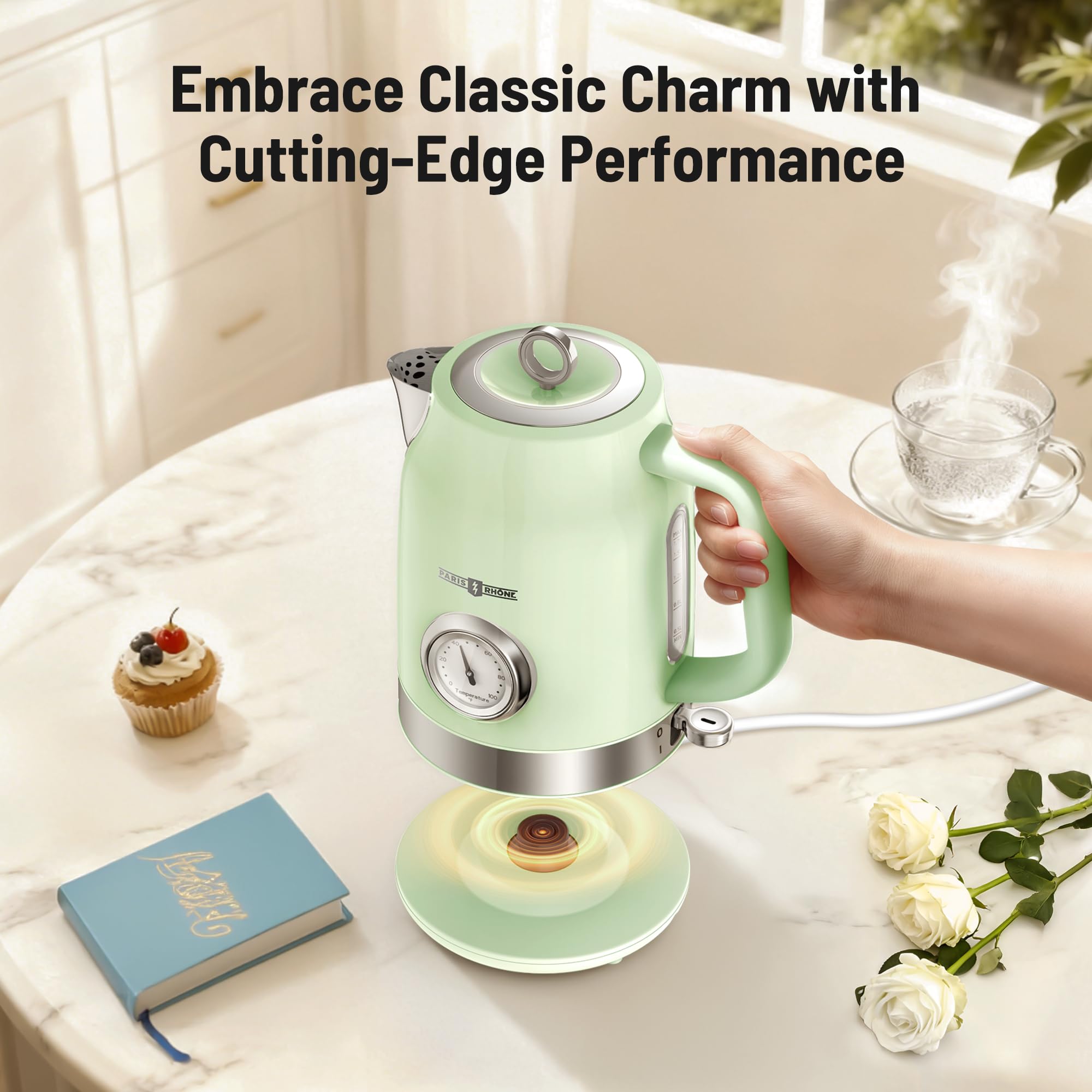 Paris Rhône honeycomb filter delivers clean, concentrated pours.