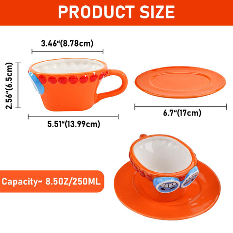 Parknshop Ace ceramic mug closeup, durable glaze for everyday use.