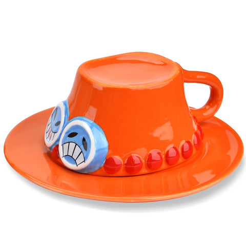 Parknshop Ace mug with hat-design, ideal for anime fans.