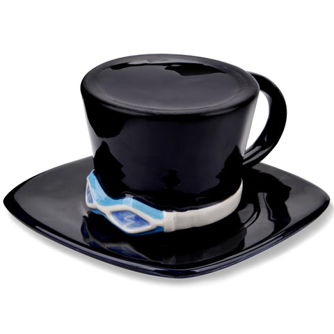 Parknshop anime mug with hat design, front view for display and daily coffee.