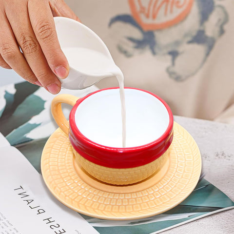 Parknshop ceramic tea milk cup, durable material and clean flavor.