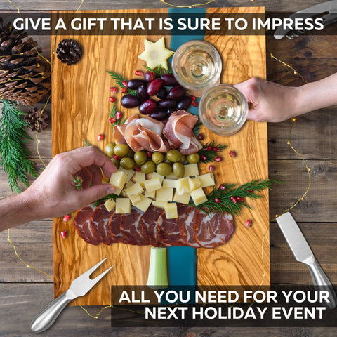 Blue resin artwork detail on Parkway Home board enhances table decor.