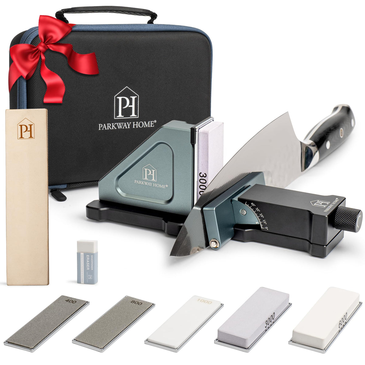 Parkway Home sharpener with angle knob for precise blade care and control