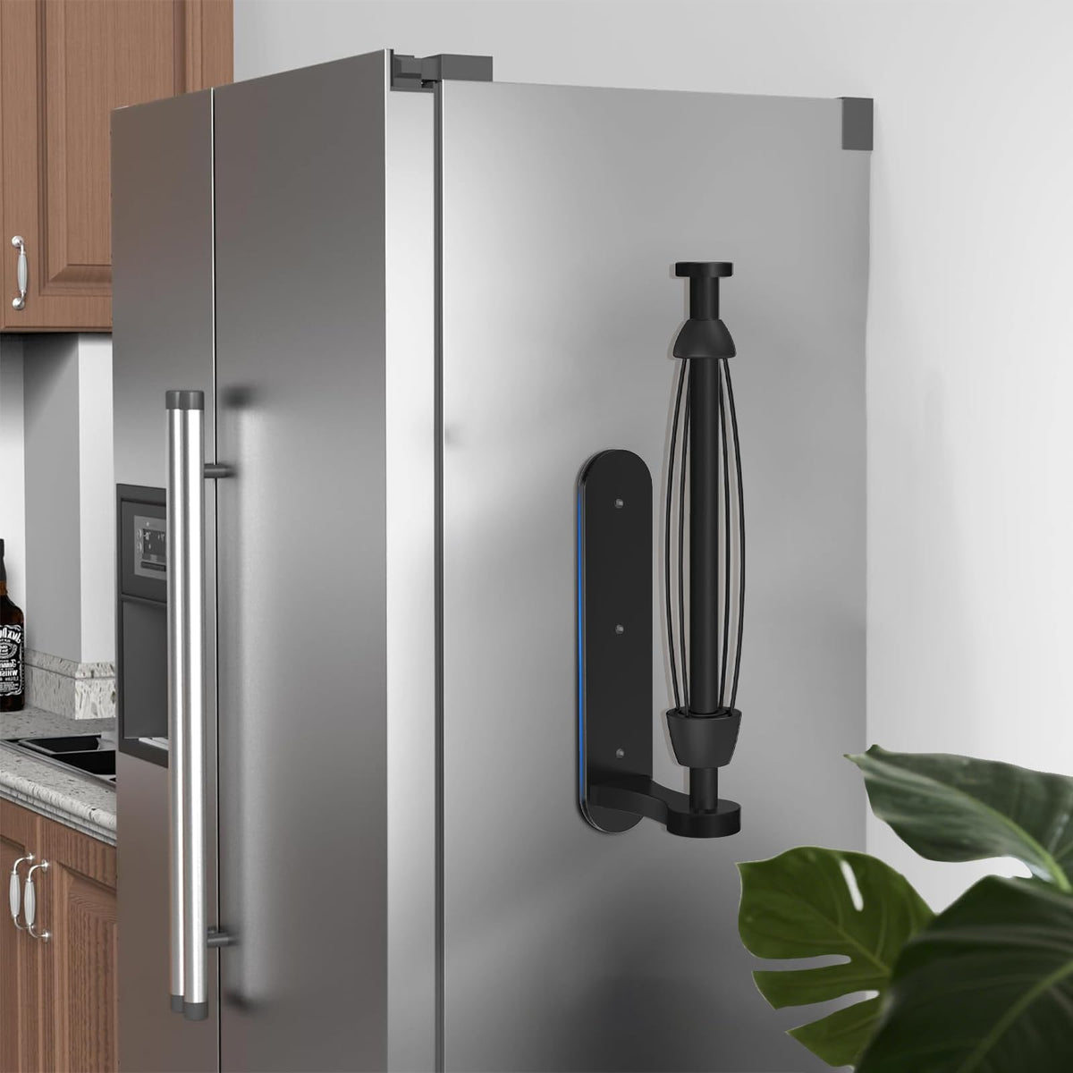 PAROTO magnetic paper towel holder on fridge door with drill-free mounting