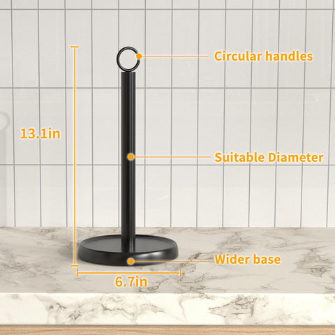 PAROTO paper towel holder keeps countertops organized and tidy.