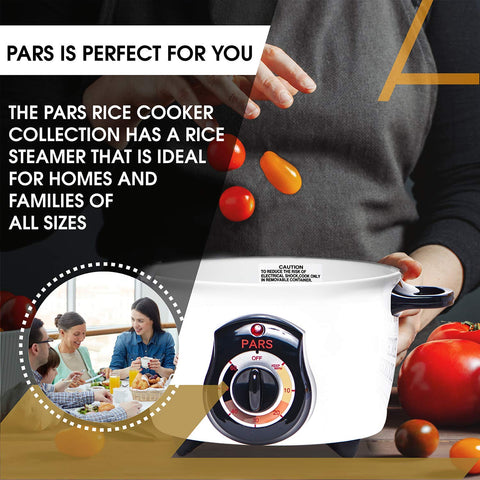 Pars 3 Cup Rice Cooker compact dor m-ready design for small spaces
