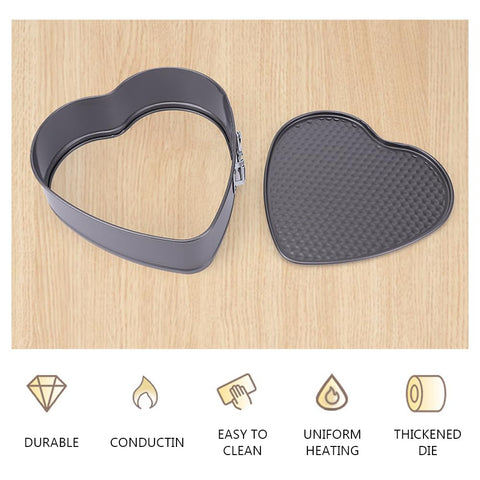 Parthan leakproof buckle prevents leaks for clean, precise cake edges.