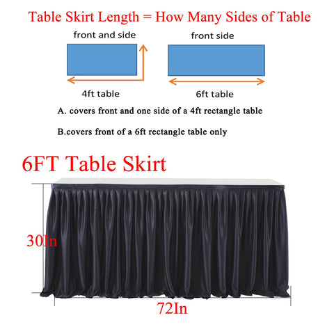 PARTISKY dining or trade show table presents a professional, seamless look.