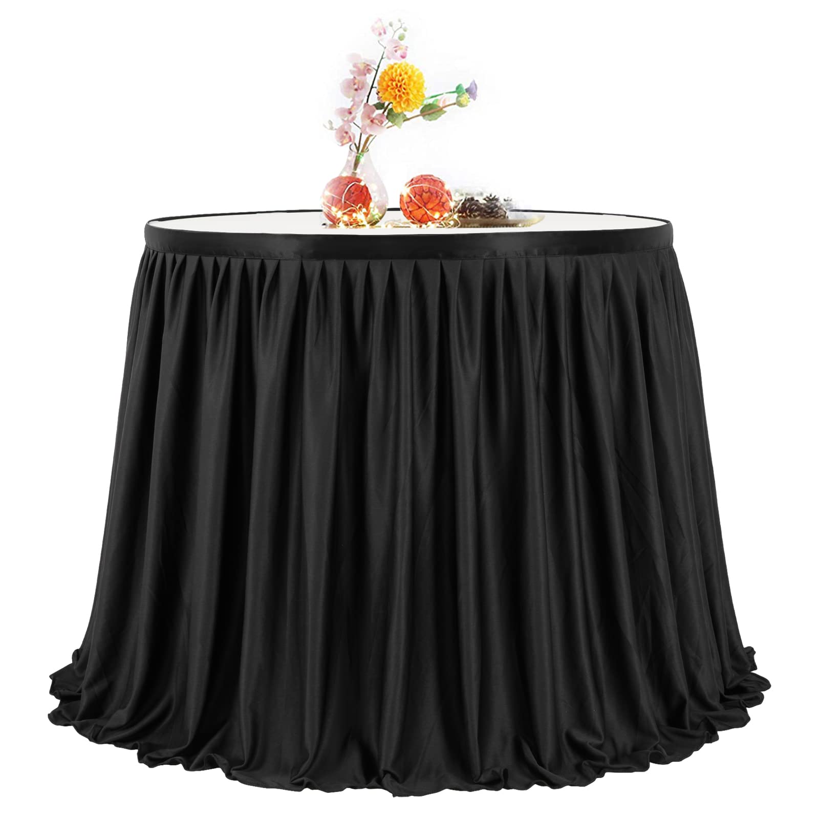 PARTISKY pleated ruffle detail adds classic elegance to banquet tables.