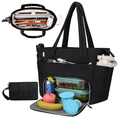 Partreko soft-quilted tote with comfortable straps for daily use.