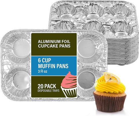 Party Bargains 6-cup muffin pans pack—durable and ideal for batch baking.