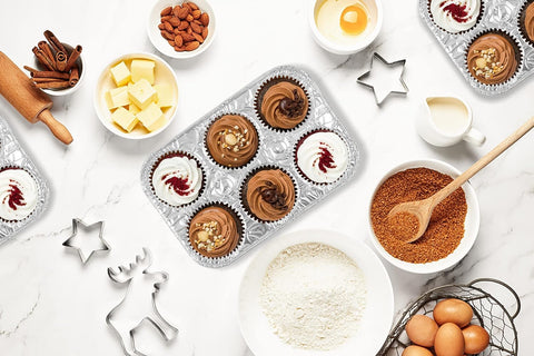 Party Bargains oven-safe pans—withstand up to 240°C for versatile use.