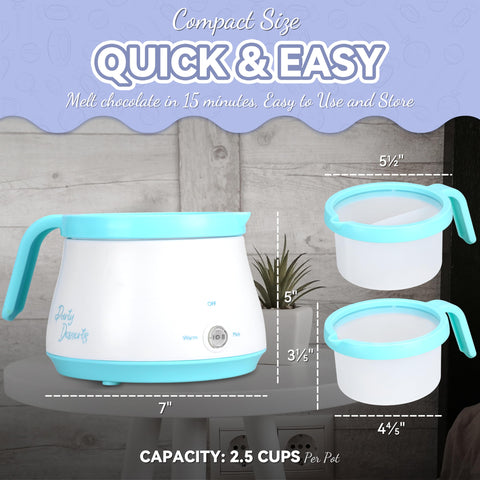 Party Desserts two inserts offer versatile portions and simple cleaning.