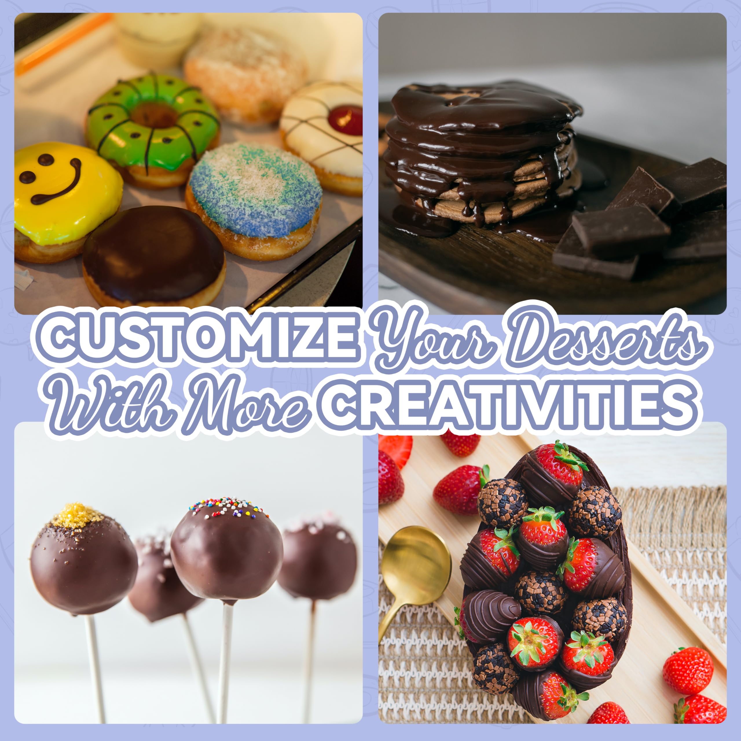 Party Desserts safety-light melting pot signals when ready and safe to touch.