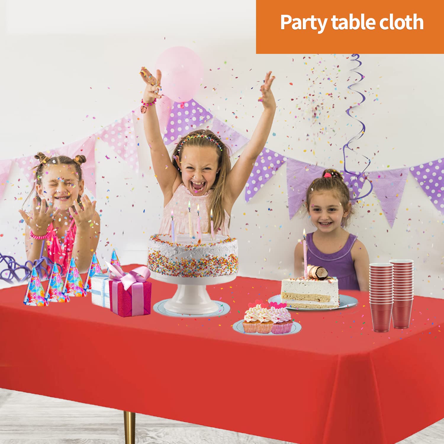 Party Dimensions indoor/outdoor use for versatile party planning.