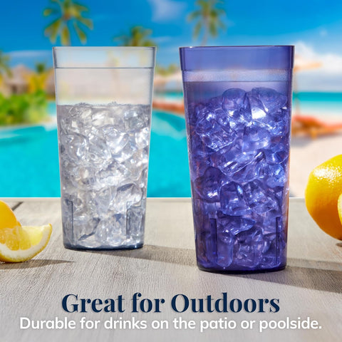 Party Outlaw lt blue 20oz tumbler ideal for BBQs and poolside drinks.