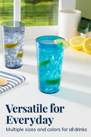 Party Outlaw lt blue 20oz tumbler in vibrant semi-transparent color options.