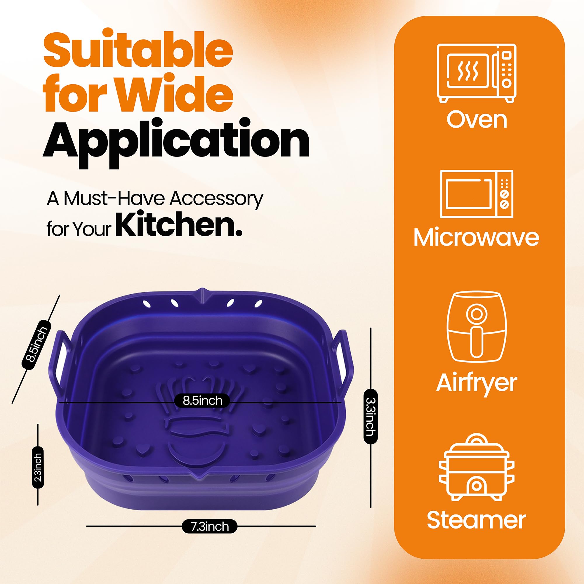PARTY PORT Blue liner adds style while keeping foods safe.
