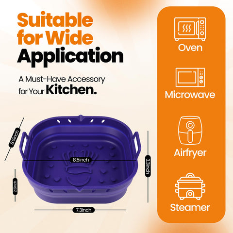 PARTY PORT Blue liner adds style while keeping foods safe.