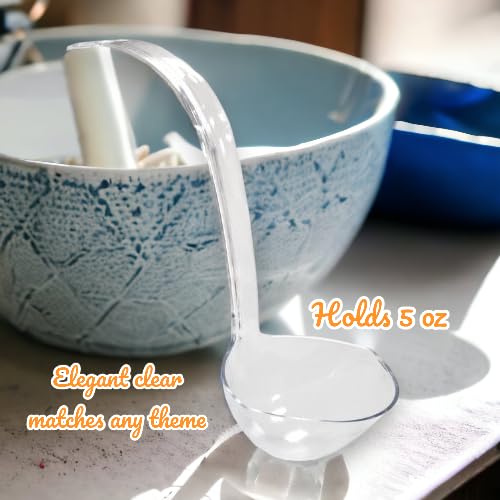 Party Dimensions 5 oz clear ladle provides visibility while pouring