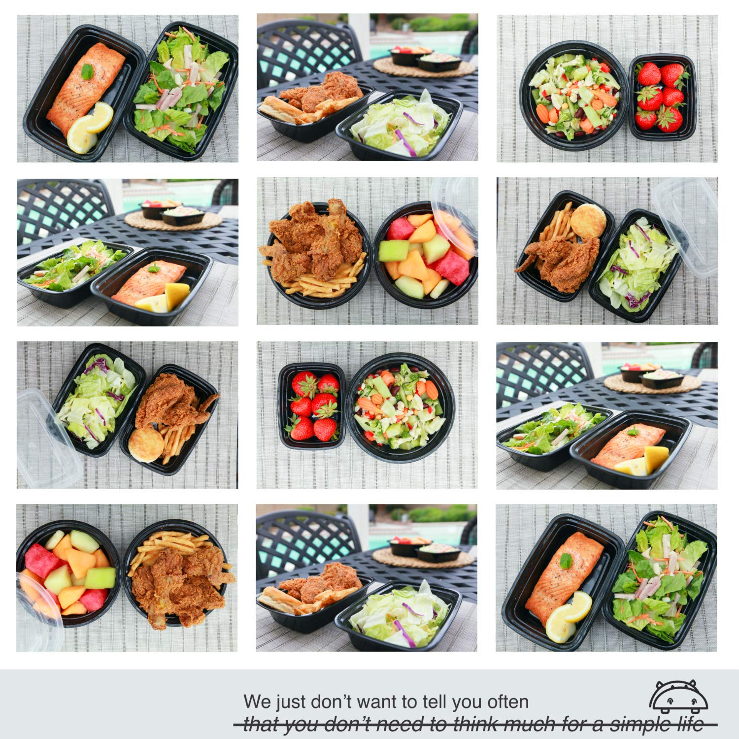 PARTYHIPPO dishwasher-safe construction simplifies cleaning after meals.
