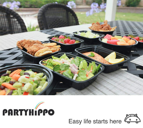 PARTYHIPPO 12 oz lunch containers ideal for portion control and meal planning.