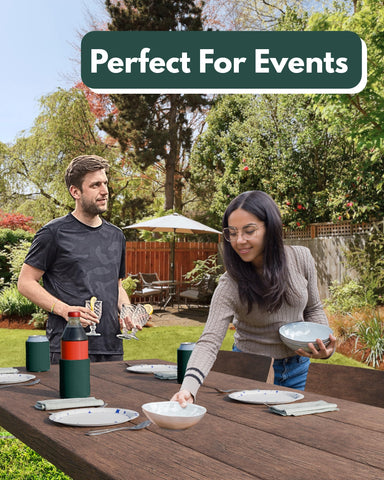 PartyPrints hunter green can sleeve keeps sodas or beers cold longer