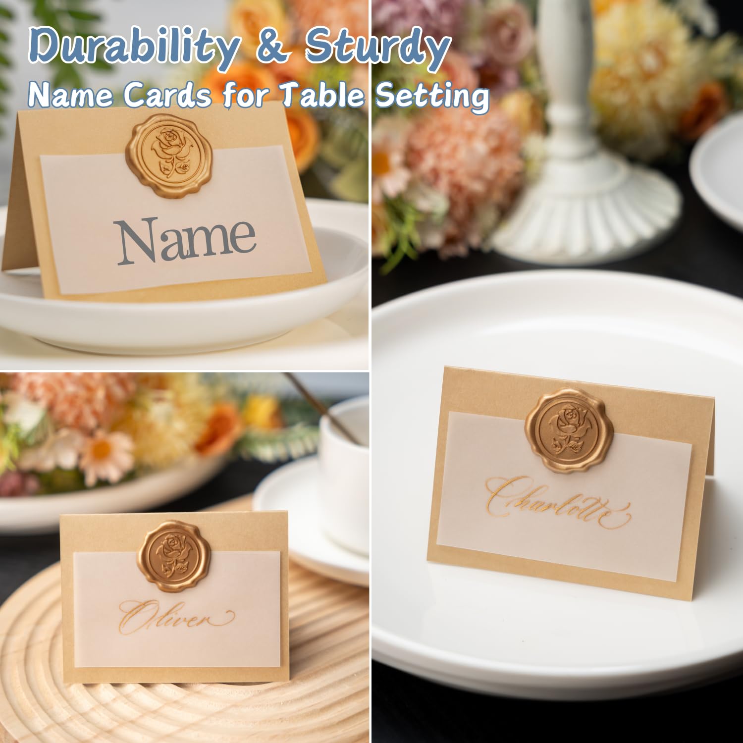 Parvigo gold cardstock card closeup highlighting premium durability