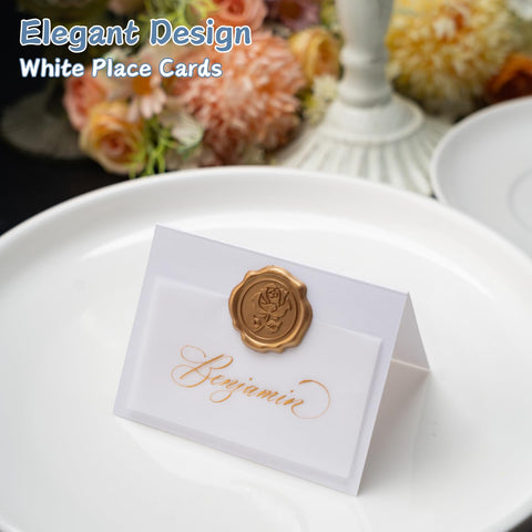 Parvigo table tent card set stands upright for clear guest seating
