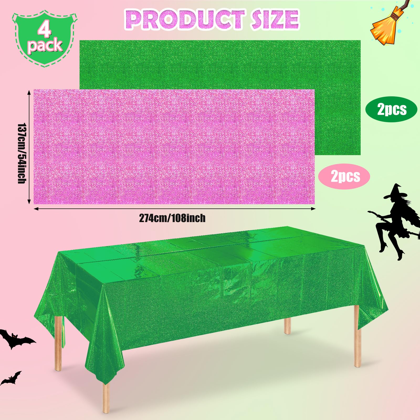 Pascliyna 54x108 rectangle cover provides broad table coverage for parties