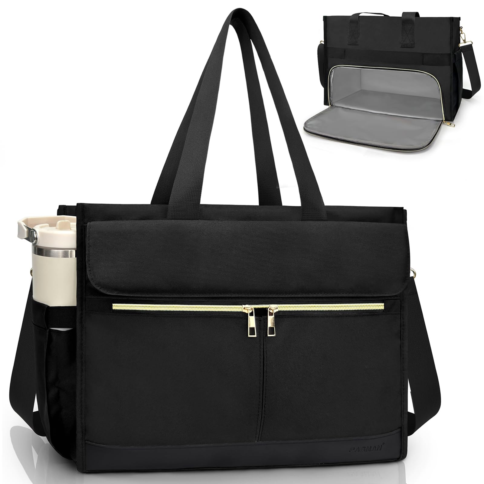 PASMAN lunch bag with 15.6-inch laptop compartment for professional commuting