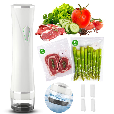 Patchelp vacuum sealer front view for a compact kitchen.
