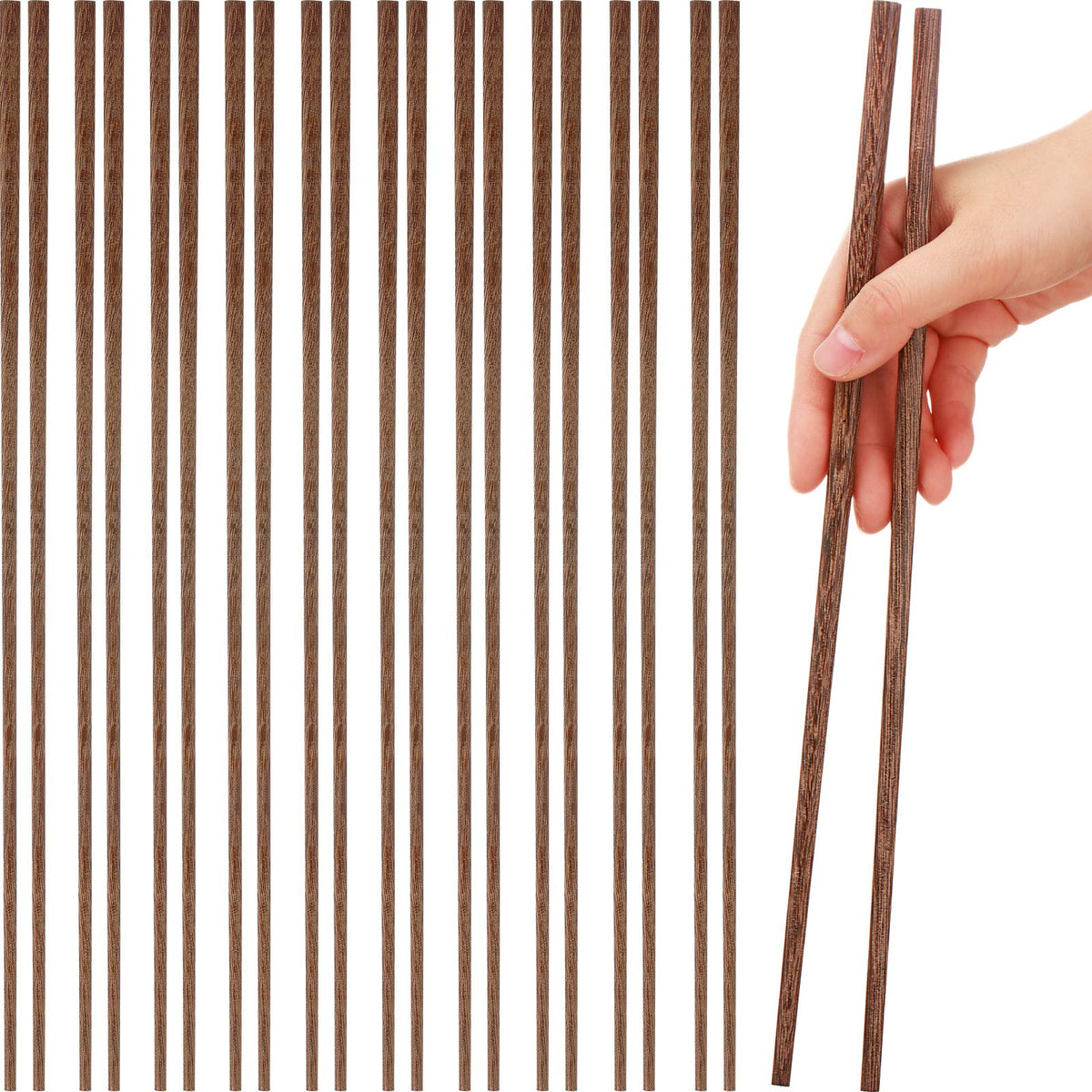 Patelai 10-pair long chopsticks package for daily use