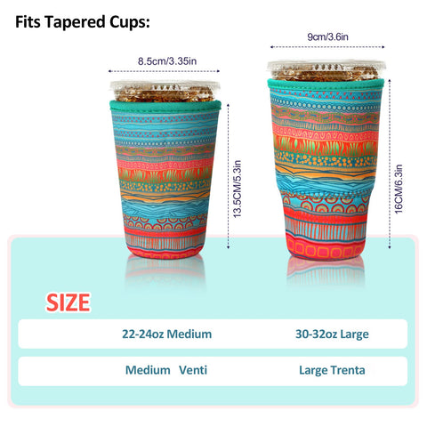 Durable Patelai sleeve pattern 02 provides reliable insulation for hot or cold drinks