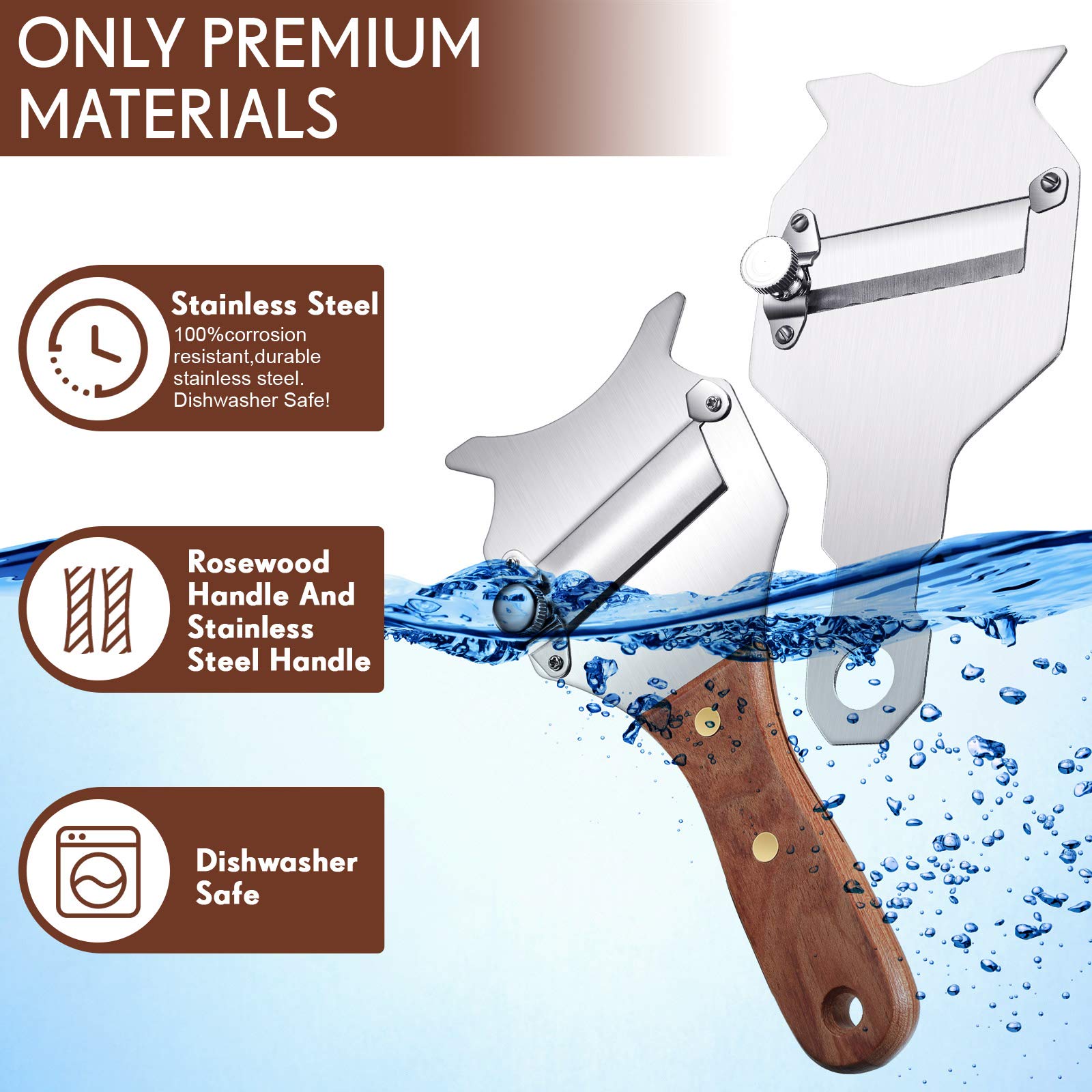 Patelai adjustable-blade truffle cutter for customizable thickness.