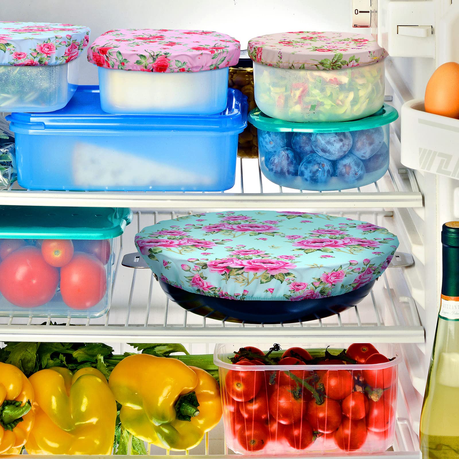 Patelai bowl covers are fridge and freezer safe for leftovers