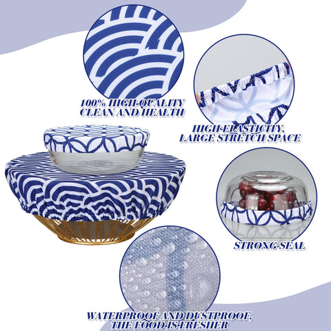 Patelai stylish bowl covers brighten counters during meal prep.