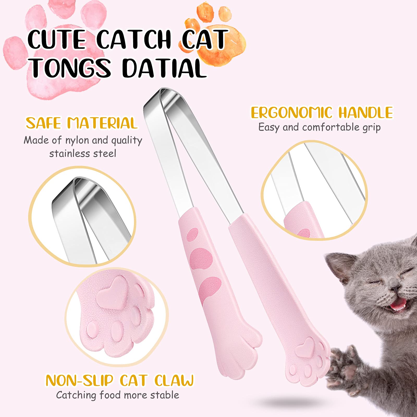 Patelai cat paw tongs kitchen decor enhances playful table setting.