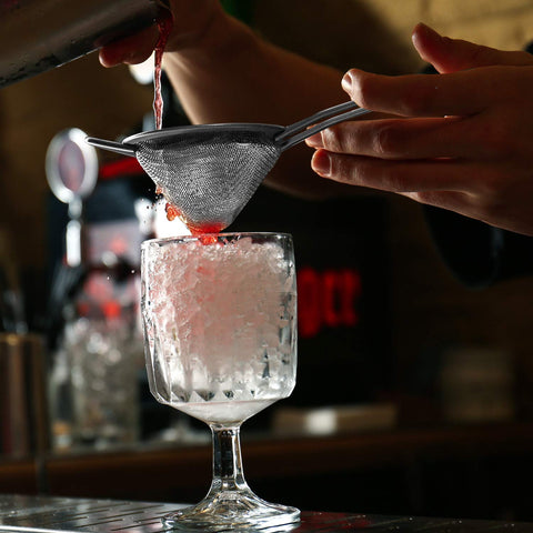 Patelai cocktail strainer stainless steel for clean, pulp-free drinks.