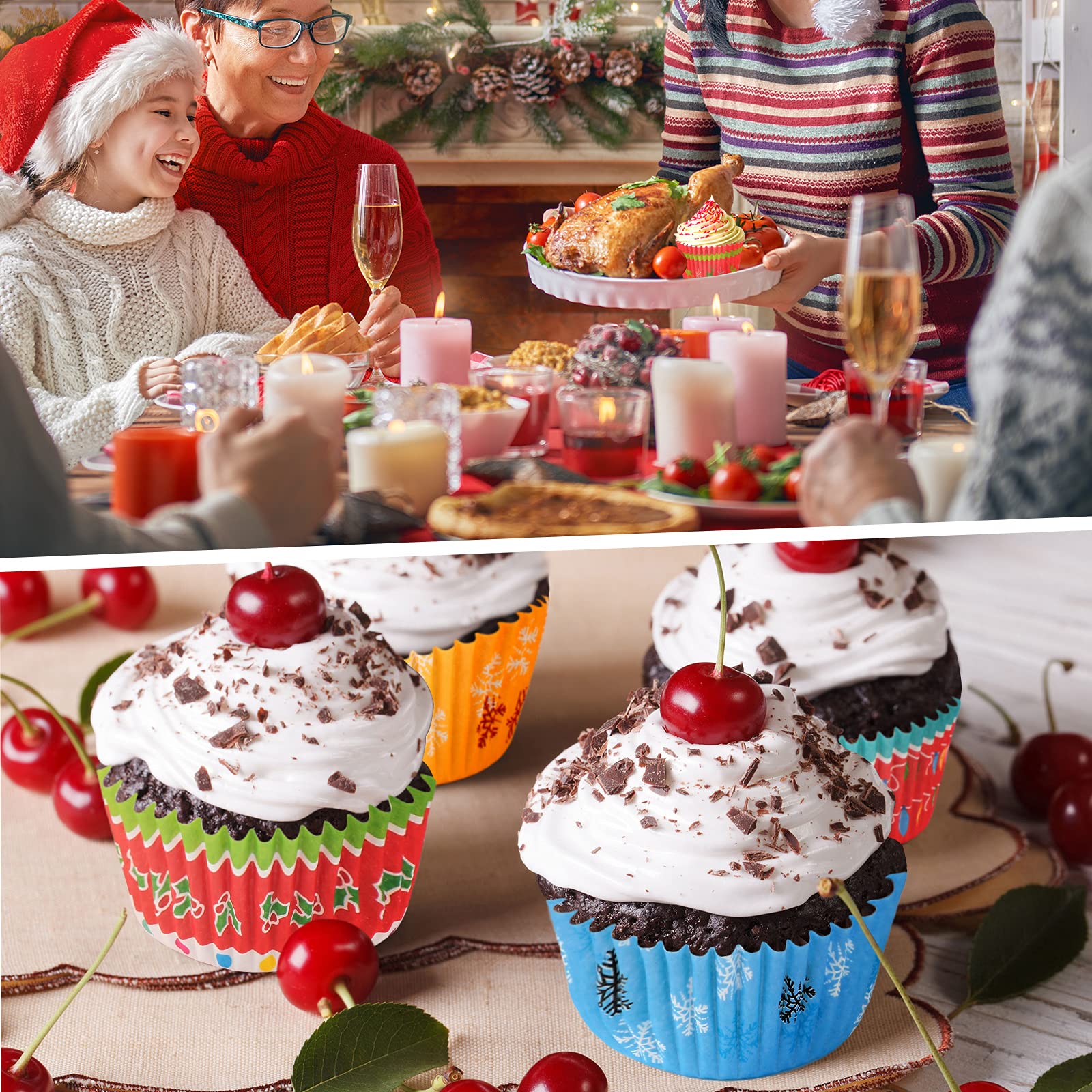 Patelai six-styles set fits standard cupcake cups.
