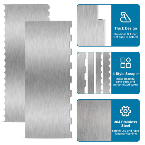 Patelai stainless steel decorating tool is durable and easy to clean.