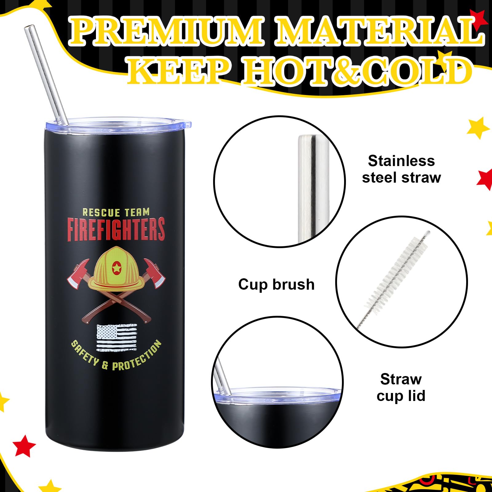 Patelai ballpoint pen firefighter gift adds smooth writing to daily notes.