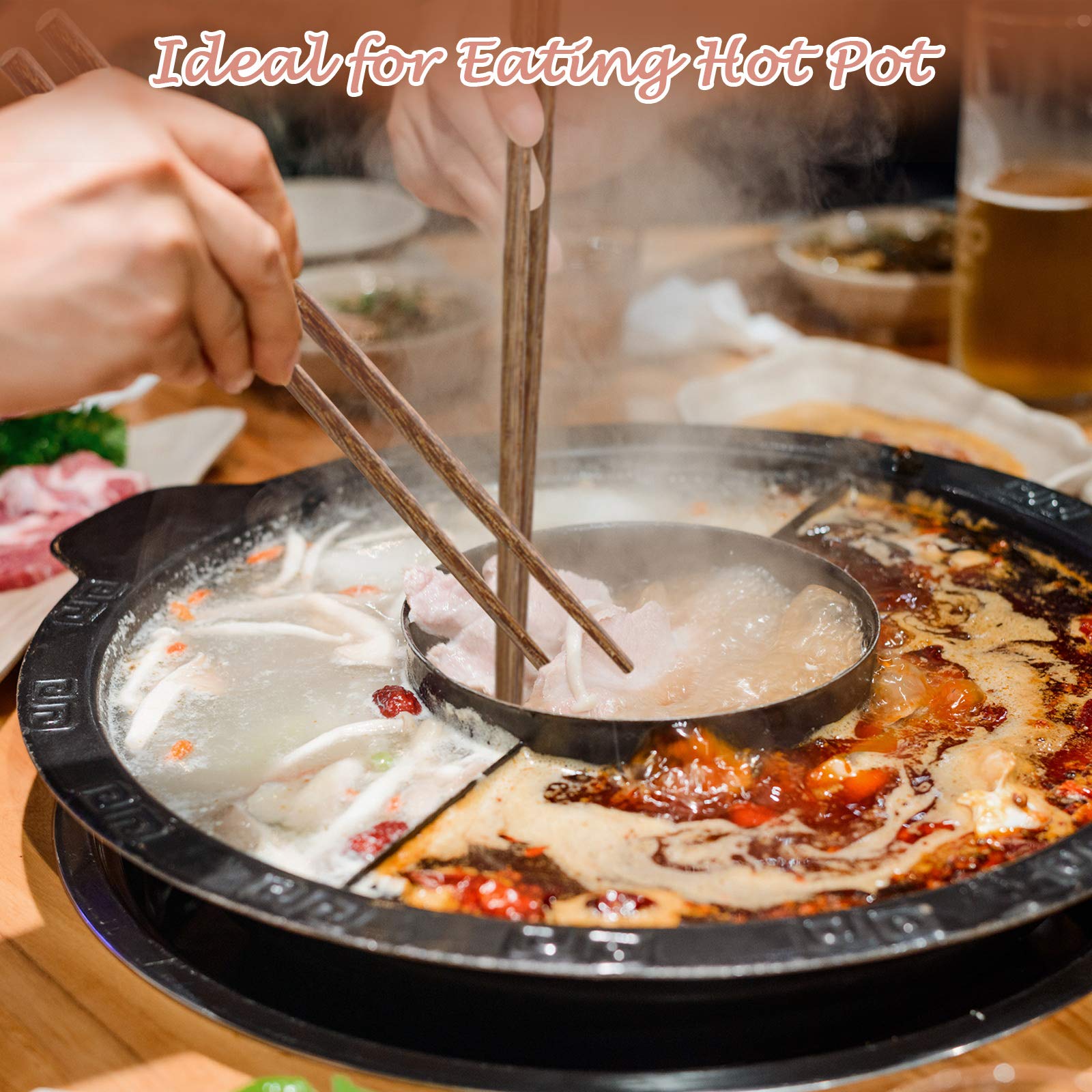 Patelai heat-safe handle chopsticks stay cool near hot dishes